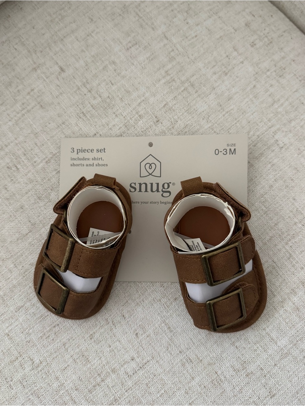 Snug Brown Baby Sandals